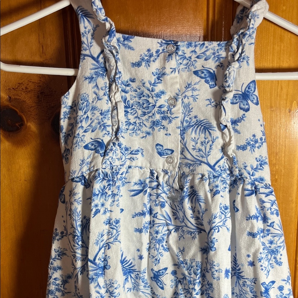 btween Floral Dress in Blue and White - Picture 7 of 8